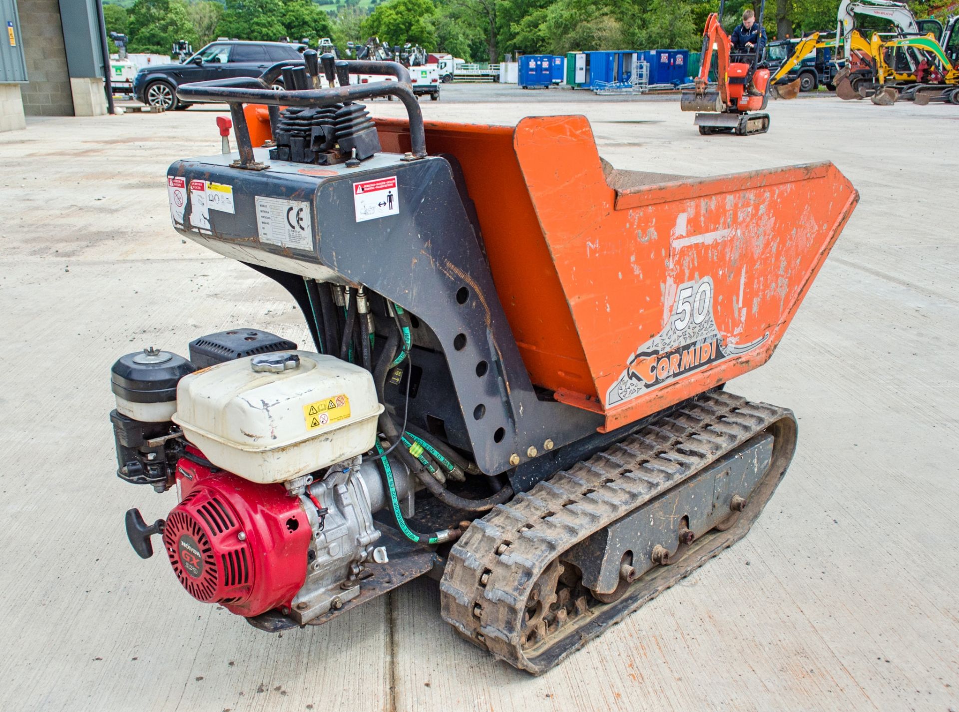 Cormidi C6.50 500 kg rubber tracked walk behind hi-tip dumper Year: 2006 S/N: 644439 - Image 3 of 14