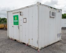 12 ft x 9 ft steel anti vandal jack leg changing area site unit MS316231 ** No keys but open **