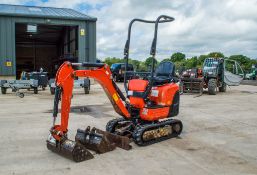 Kubota K008-3 0.8 tonne rubber tracked micro excavator Year: 2018 S/N: 30714 Recorded Hours: 1112