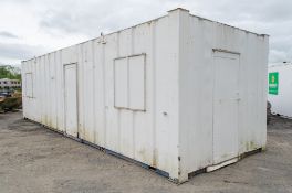 32 ft x 10 ft steel anti vandal site office unit c/w Key