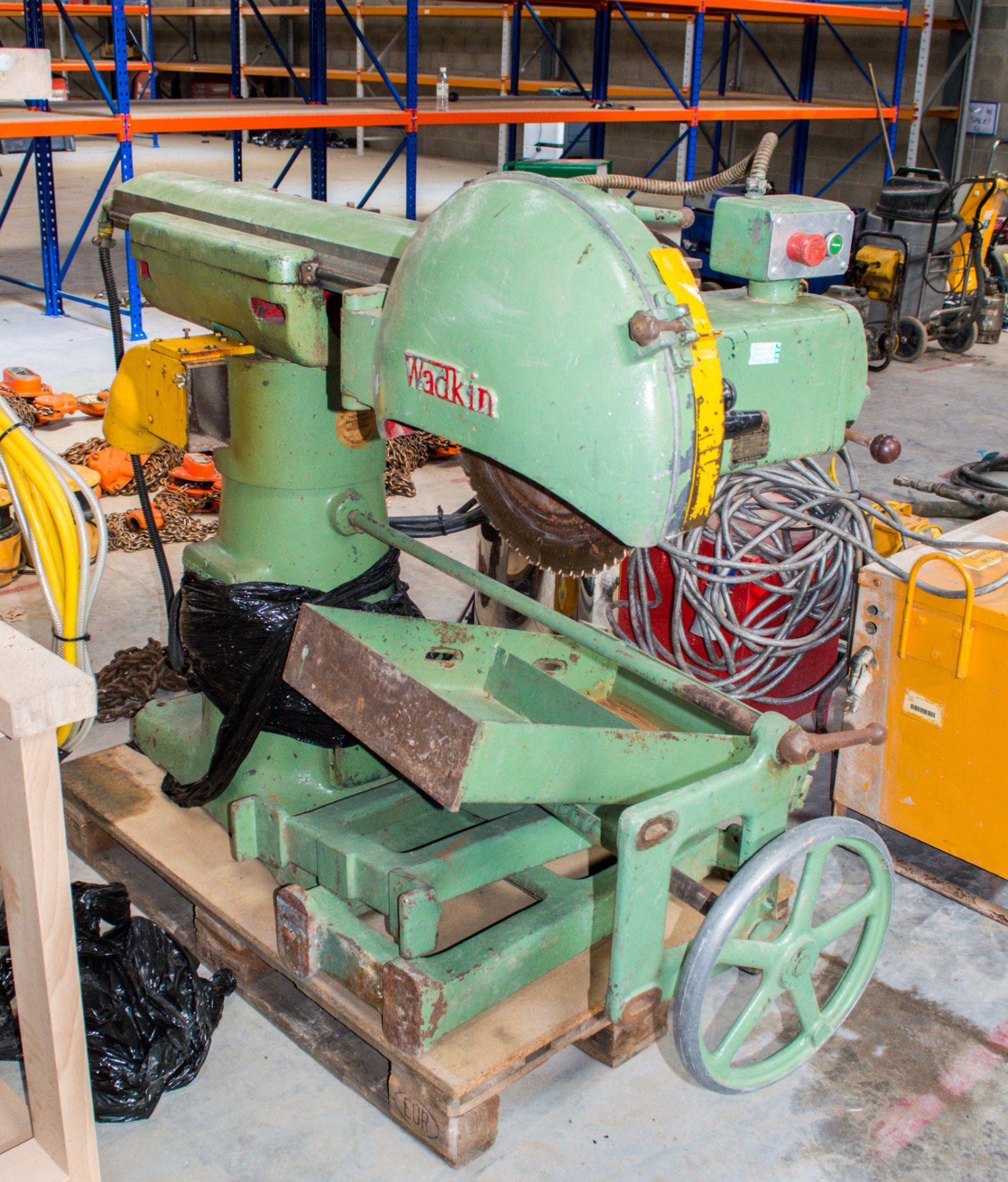 Wadkin WKT26/30 3 phase cross cut saw - Image 2 of 4