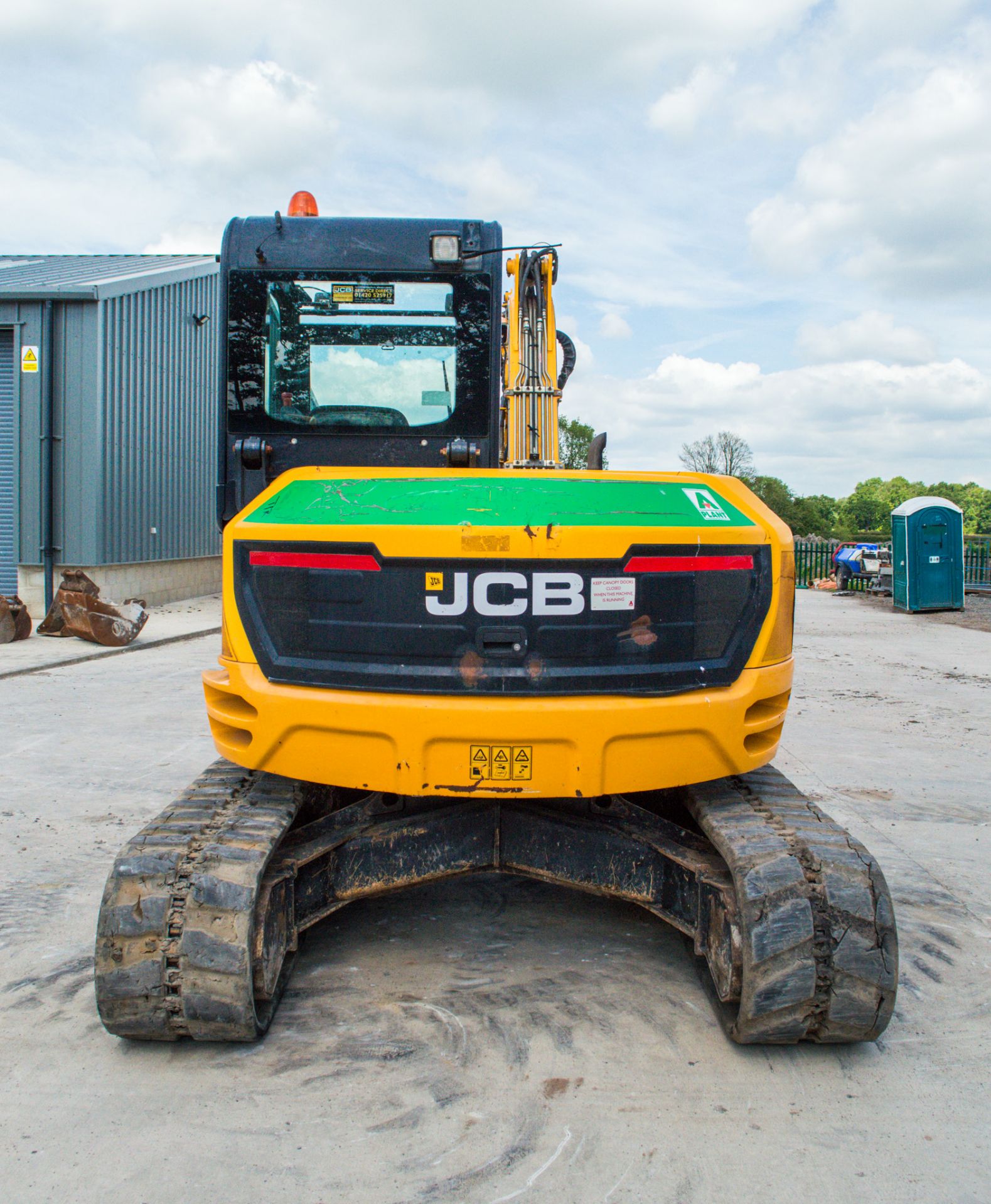 JCB 85Z-1 8.5 tonne rubber tracked midi excavator Year: 2014 S/N: 02248802 Recorded Hours:4482 - Bild 6 aus 22