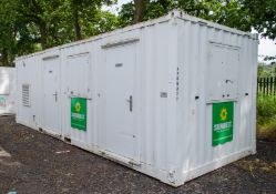 24 ft x 9 ft steel anti vandal welfare site unit Comprising of: canteen, drying room, office, toilet