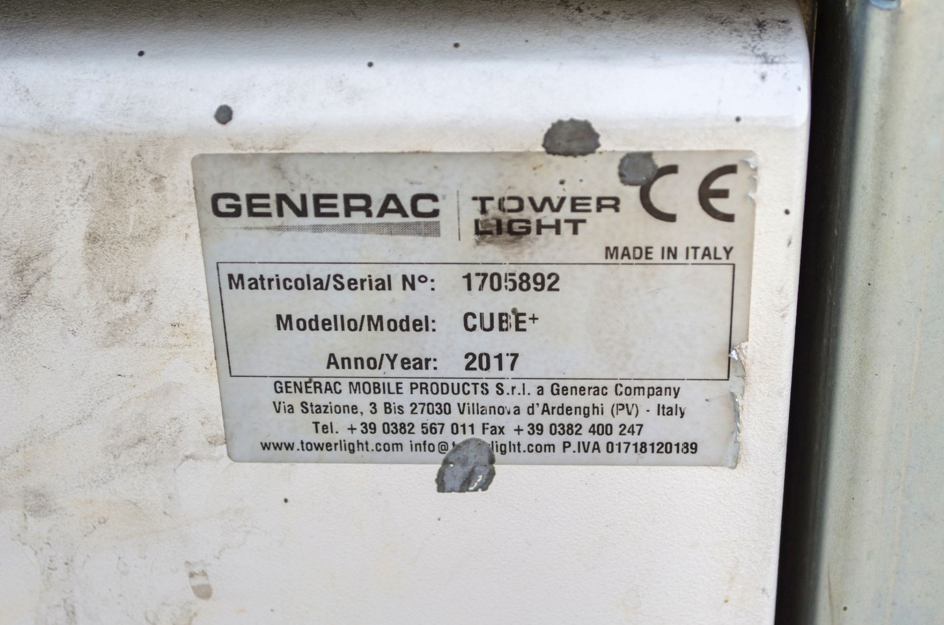 Generac Cube + diesel driven LED static lighting tower Year: 2017 S/N: 1705892 Recorded Hours: - Image 8 of 8