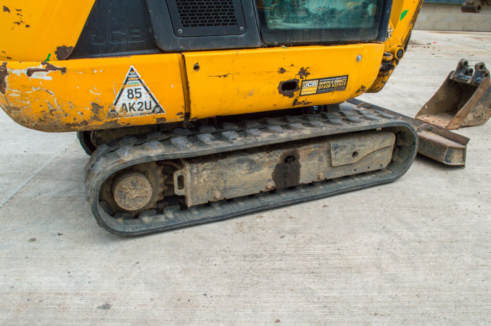 JCB 8016 CTS 1.6 tonne rubber tracked mini excavator Year: 2014 VIN: JCB08016A02071646 Recorded - Bild 9 aus 22