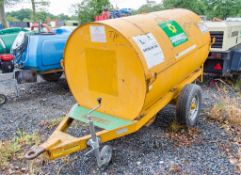 Trailer Engineering 950 litre site tow bunded fuel bowser c/w manual pump, delivery hose & nozzle