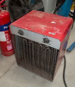 BM2-Arcoterm EK15 3 phase fan heater ** Plug missing ** 1502-5040