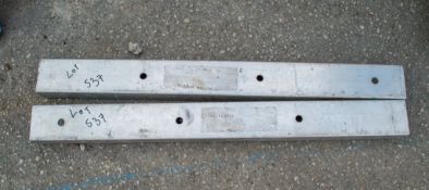 Pair of Genie hoist fork extensions