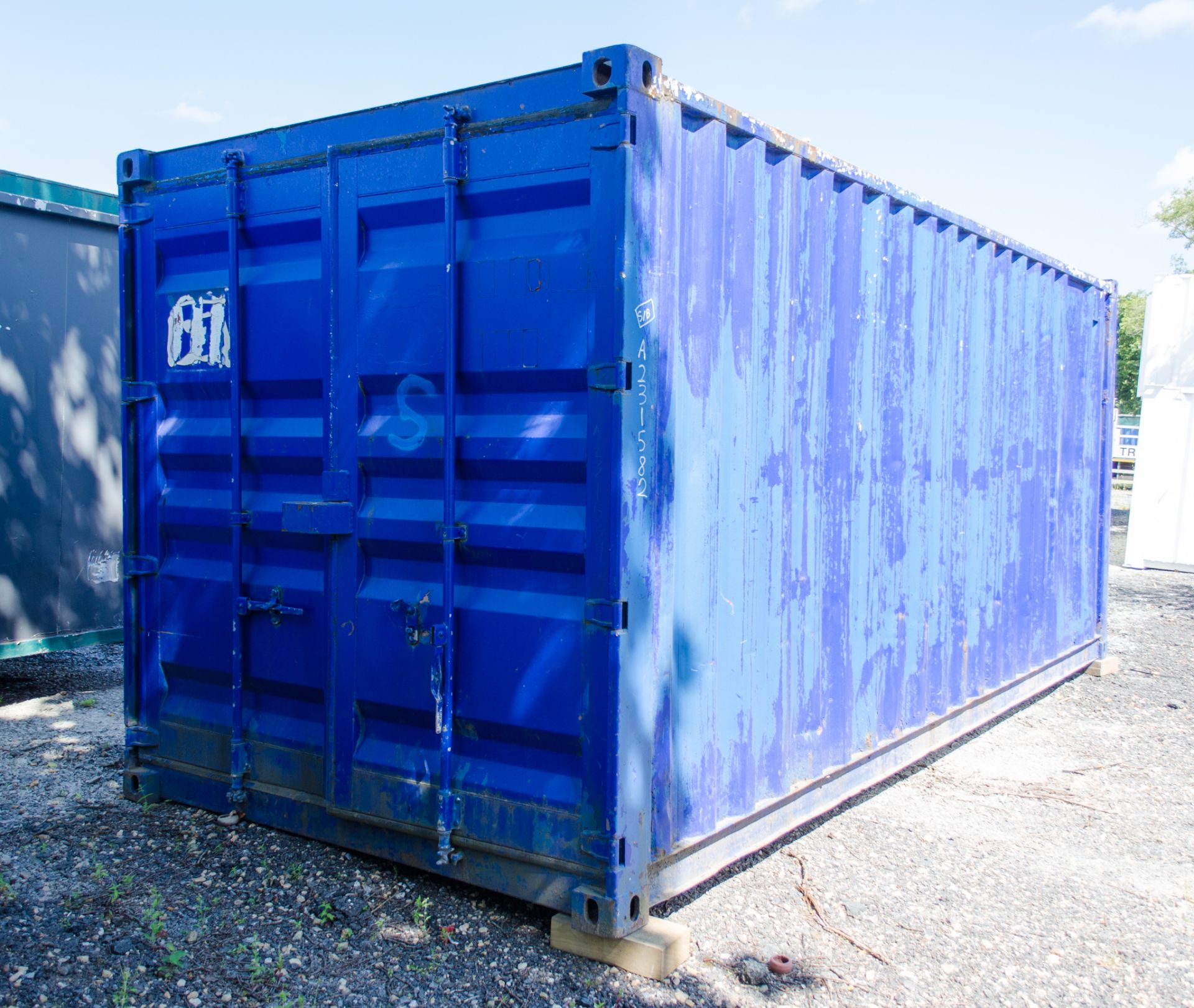 20 ft x 8 ft steel shipping container A231582