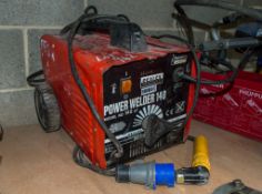 Sealey Power Welder 140 240 volt arc welding set 1601-0225