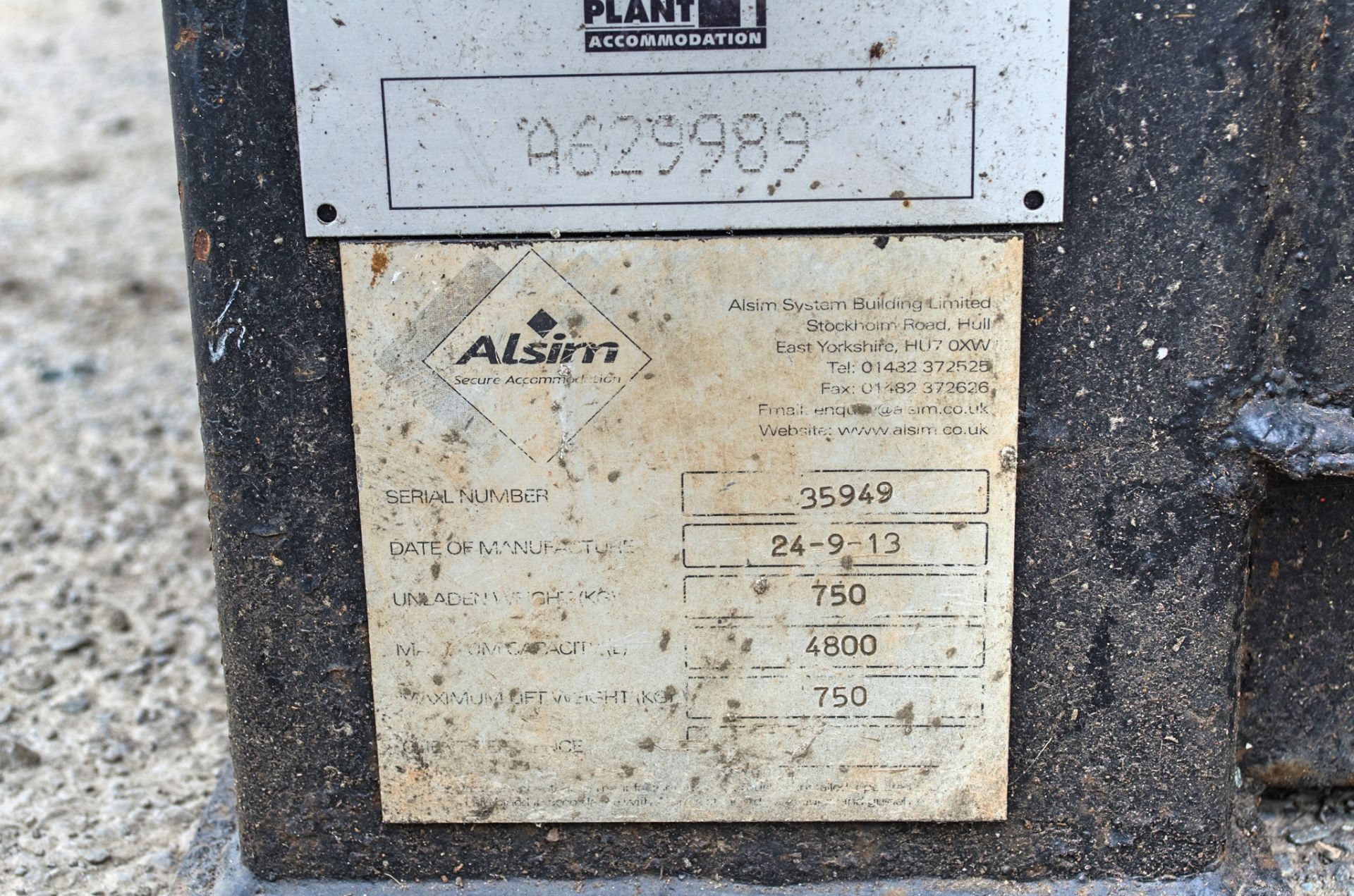 Alsim effluent tank A629989 ** Has holes as photographed ** - Image 4 of 4