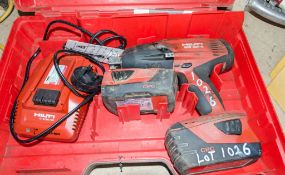 Hilti SIW 22T-A 22v cordless 1 inch drive impact gun c/w 2 batteries, charger and carry case
