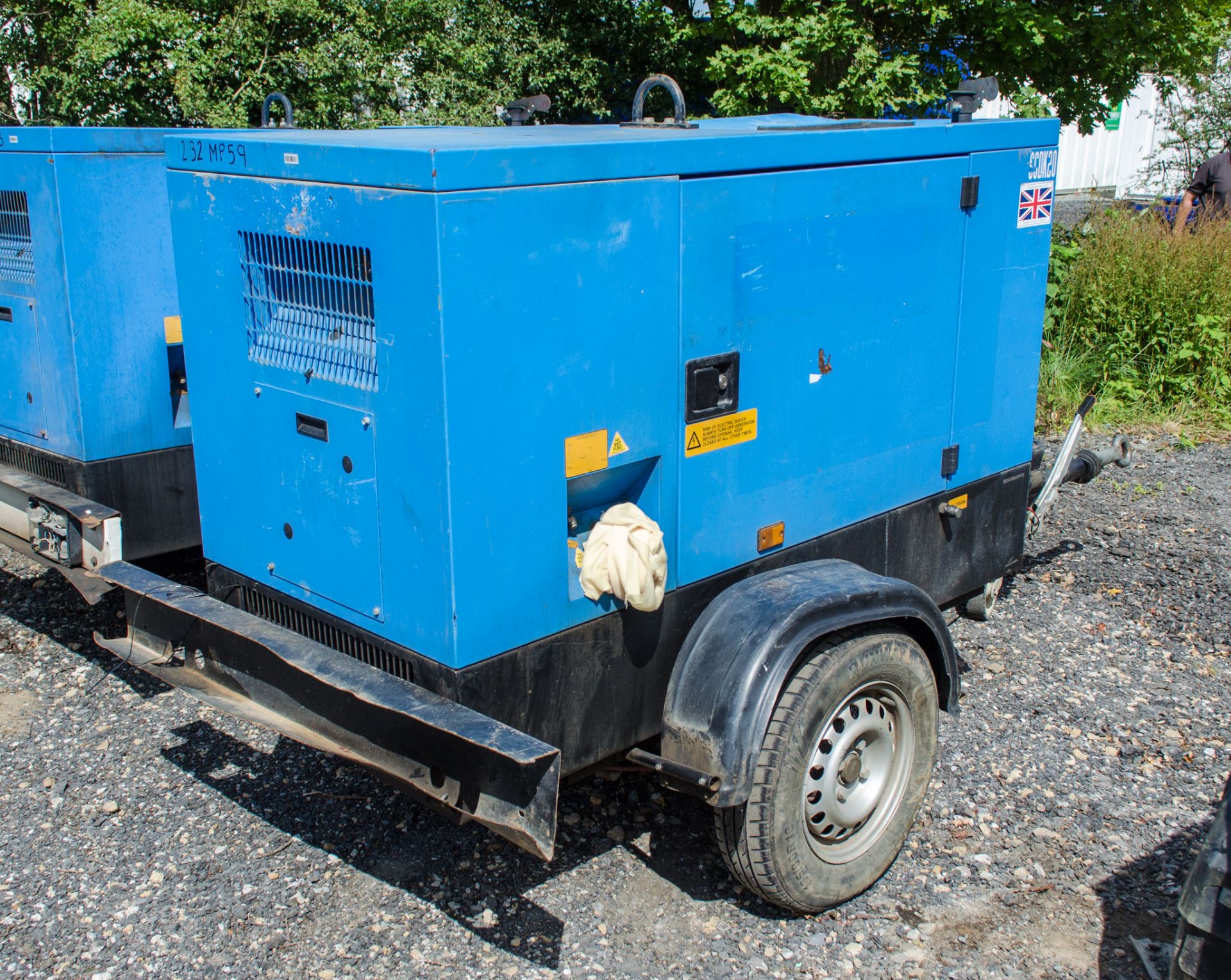 Stephill SSDK20 20 kva diesel driven fast tow generator Year: 2016 S/N: 607390 Recorded Hours: - Image 2 of 5