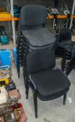 11 - upholstered stacking chairs