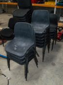 14 - plastic stacking chairs