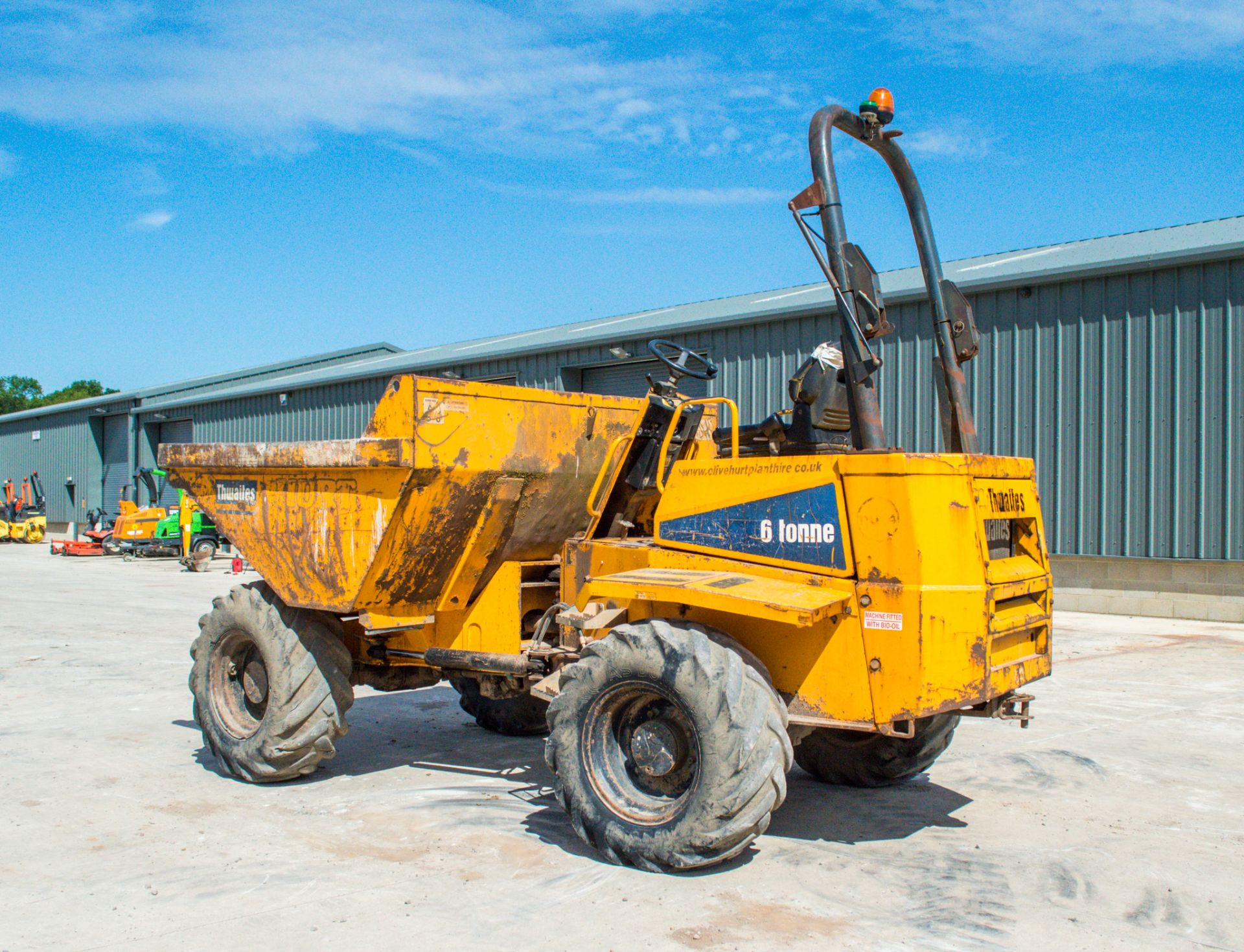 Thwaites 6 tonne straight skip dumper Year: 2008 S/N: 801B7712 Recorded Hours: 3987 DU14 - Image 3 of 21