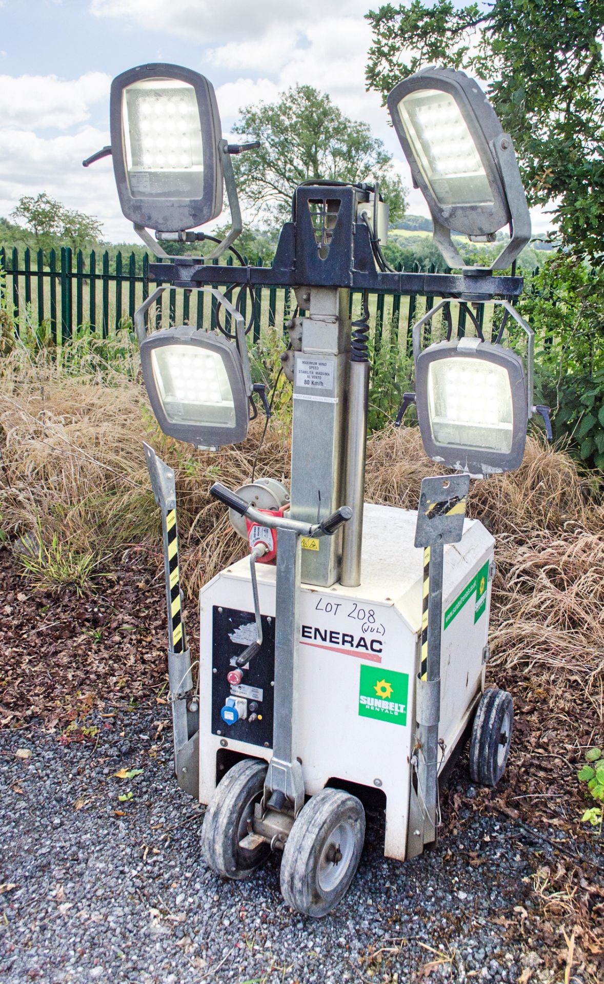 Generac MT-1 diesel driven LRD pull around lighting tower S/N: 1500841 Recorded Hours: 1733 A723344 - Image 3 of 7