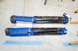 2 - Night Searcher Launch-Lite 240v work lights ** 1 with cord cut off **