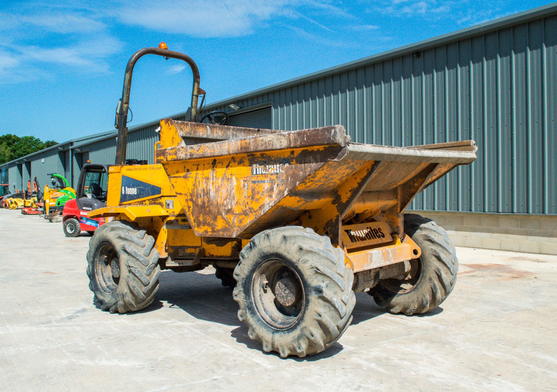 Thwaites 6 tonne straight skip dumper Year: 2008 S/N: 801B7712 Recorded Hours: 3987 DU14 - Image 2 of 21