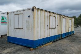 32ft x 10ft steel anti vandal locker room unit c/w keys BUOFF208