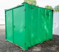 10 ft x 8 ft steel store site unit c/w key A604383