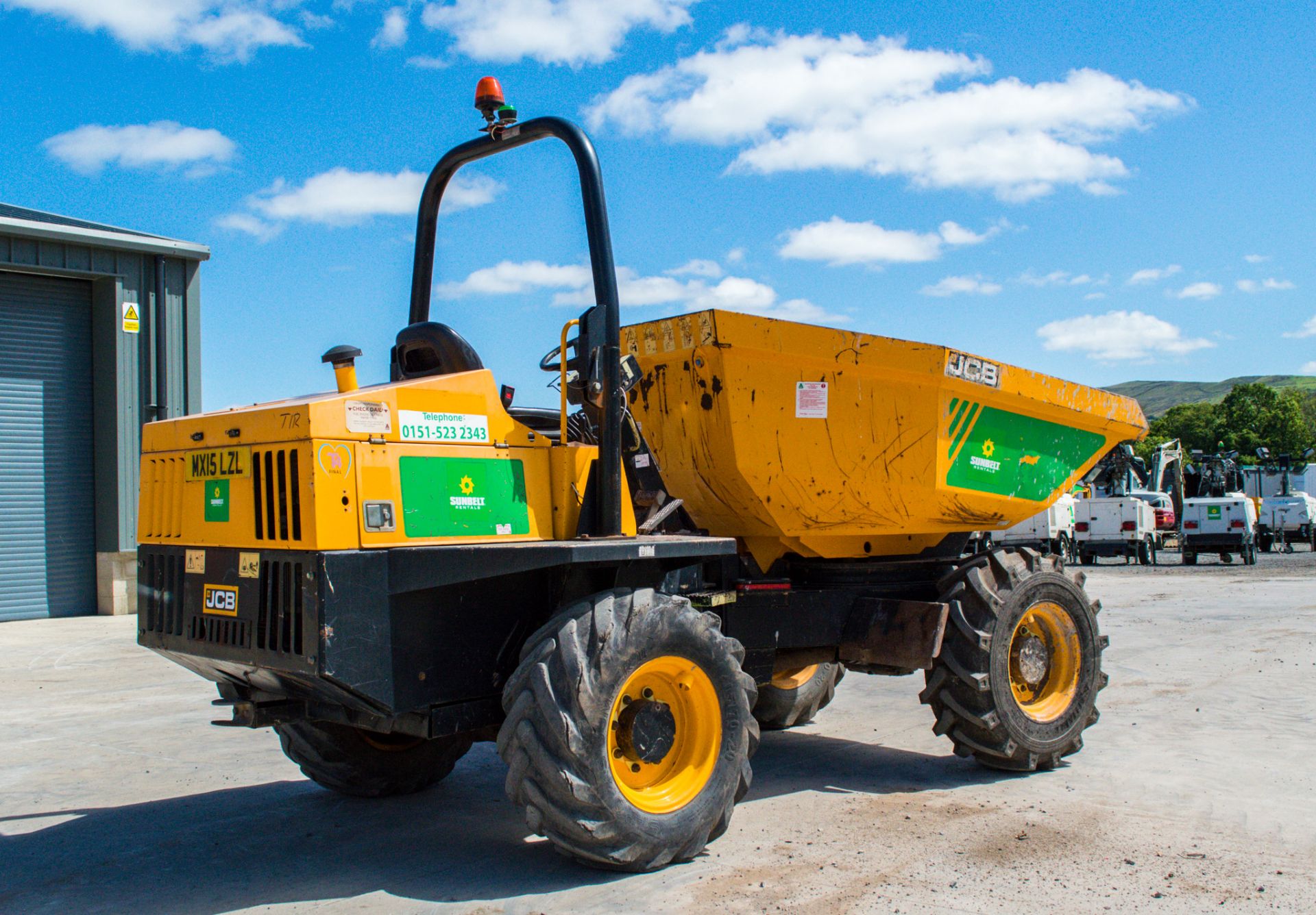 JCB 6TST 6 tonne swivel skip dumper  Year: 2015 S/N: RL7630 Recorded Hours: 1956 A667077 - Bild 4 aus 20