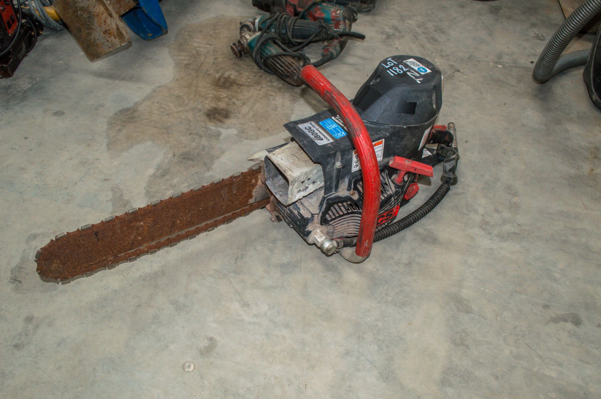 ICS petrol driven chain saw ** No VAT on hammer price but VAT will be charged on the buyer's premium