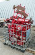 Approximately 14 fire extinguisher trolleys ** Stillage not included **