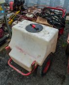 Petrol driven pressure washer trolley and tank ** No engine **