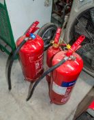 3 - fire extinguishers