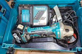 Makita DGA452 18v cordless 115mm angle grinder c/w battery, charger and carry case 19010253