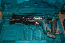 Makita DJR182 18v cordless reciprocating saw c/w carry case ** No battery or charger and handle