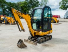 JCB 8016 CTS 1.6 tonne rubber tracked mini excavator Year: 2014 VIN: JCB08016A02071646 Recorded