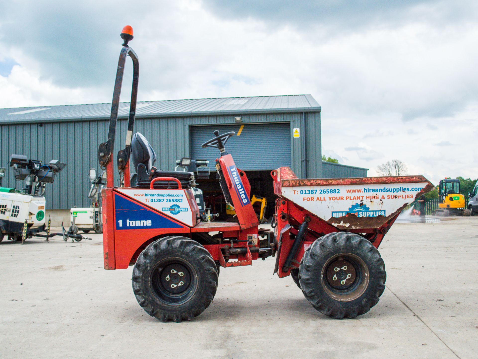 Thwaites 1 tonne hi-tip dumper Year: 2008 S/N: 9B7645 Recorded Hours: 2414 18023 - Image 7 of 21