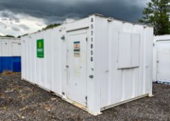 21 ft x 9 ft steel office site unit c/w key A571856