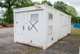 24 ft x 9 ft steel anti vandal welfare site unit Comprising of: canteen, drying room, toilet &