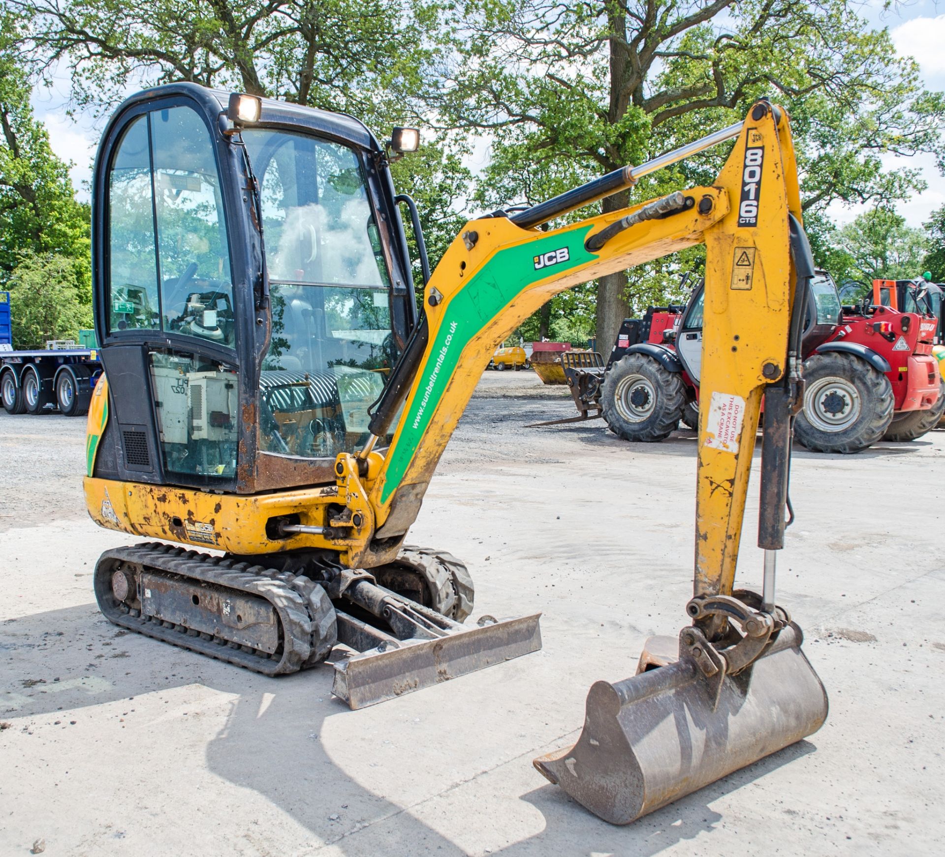 JCB 8016 CTS 1.5 tonne rubber tracked excavator Year: 2014 S/N: 2071667 Recorded Hours: 2840 - Image 2 of 21