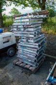 Pallet of aluminium podium platforms as photographed