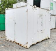 10 ft x 8 ft steel store site unit c/w keys A540676