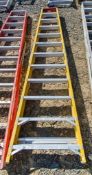 12 tread glass fibre framed step ladder 1901-LYT2154