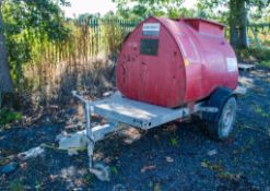 Western Abbi 950 litre fast tow bunded fuel bowser c/w hand pump, delivery hose and trigger nozzle