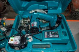 Makita 5621RD 18v cordless circular saw c/w 2 battery, charger & carry case