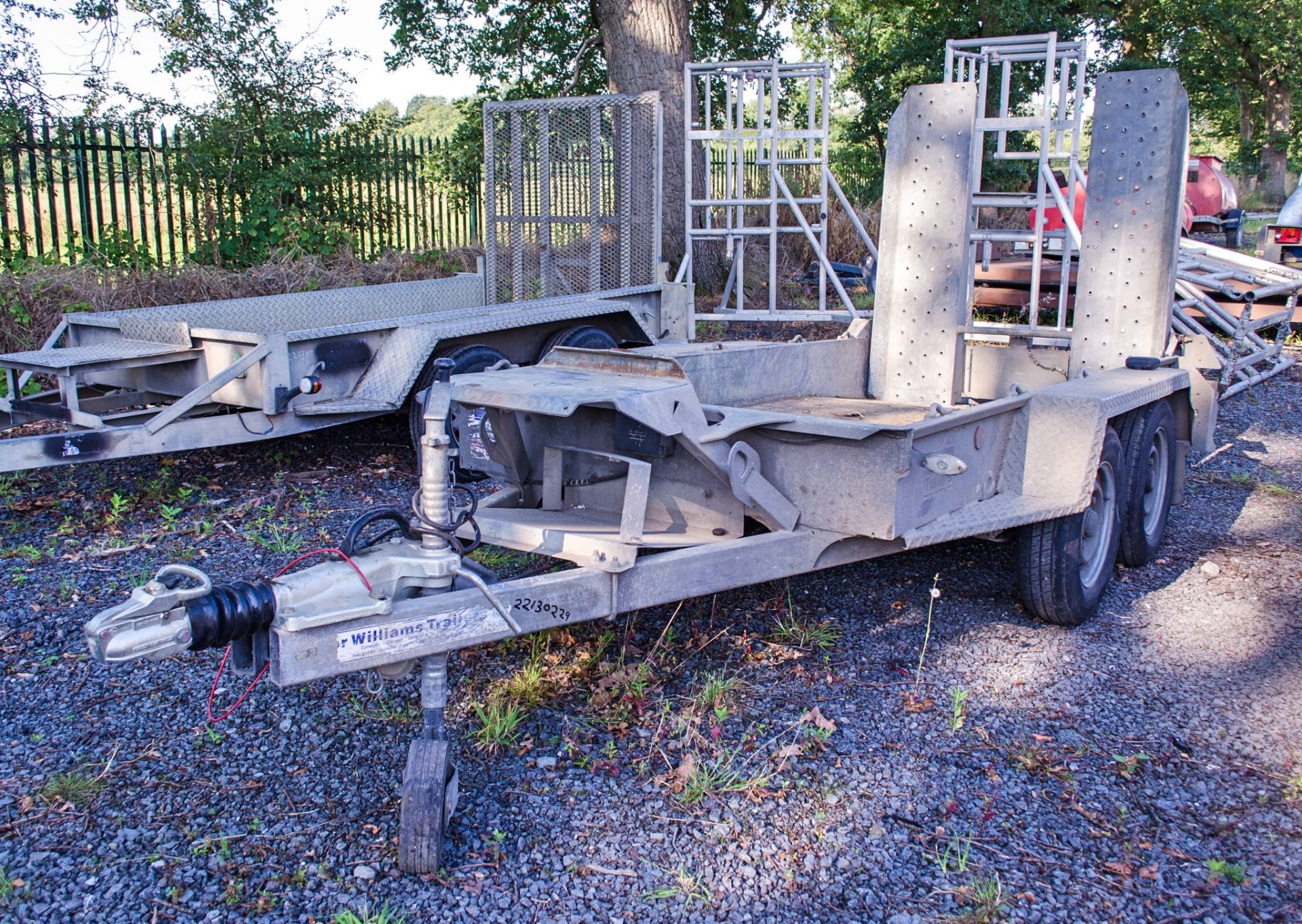 Ifor Williams GH94 9' x 4' tandem axle plant trailer 2213-0229