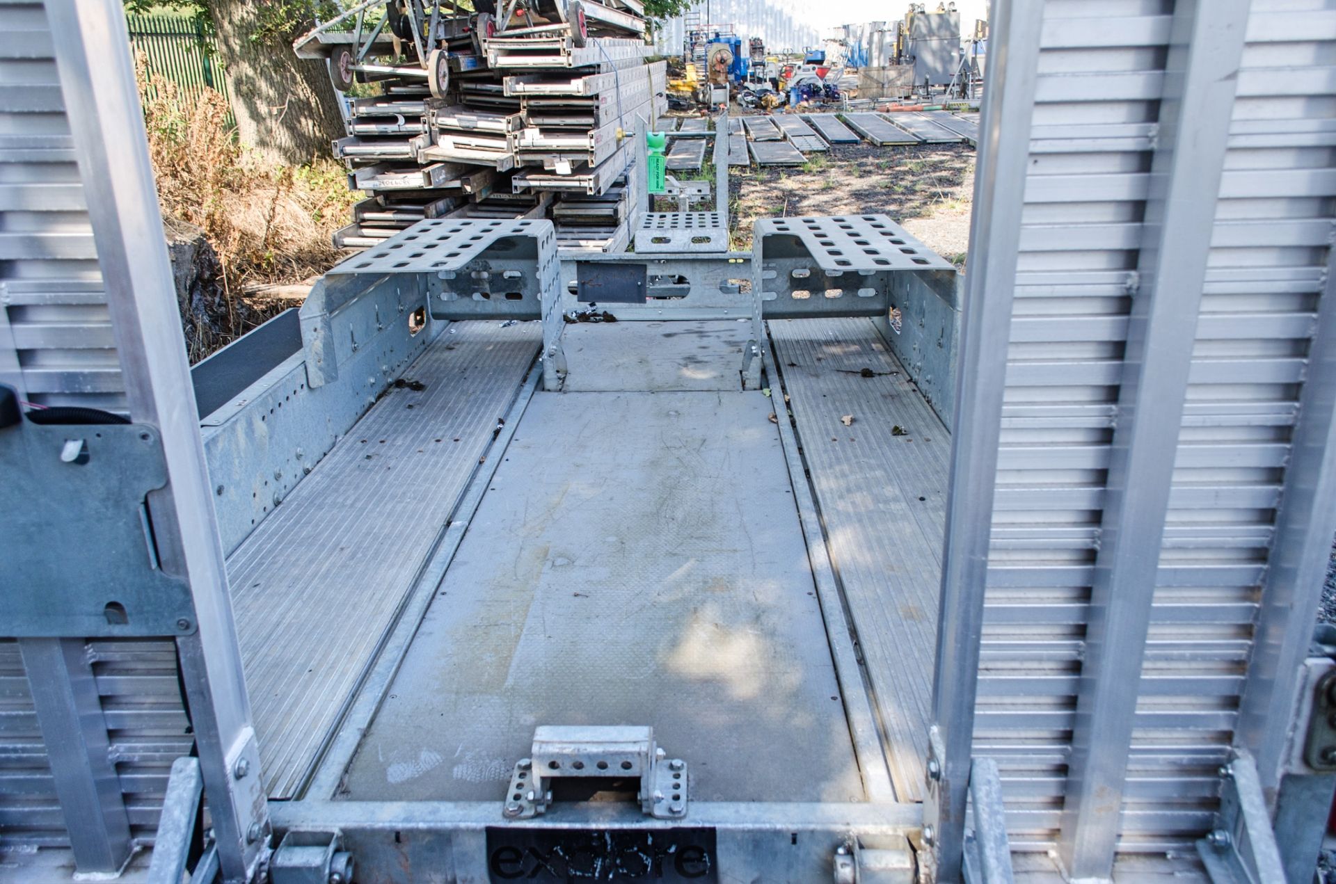Indespension 10 ft x 6 ft  Digadoc tandem axle plant trailer S/N: 132911 c/w aluminium ramps TEX130 - Image 4 of 6