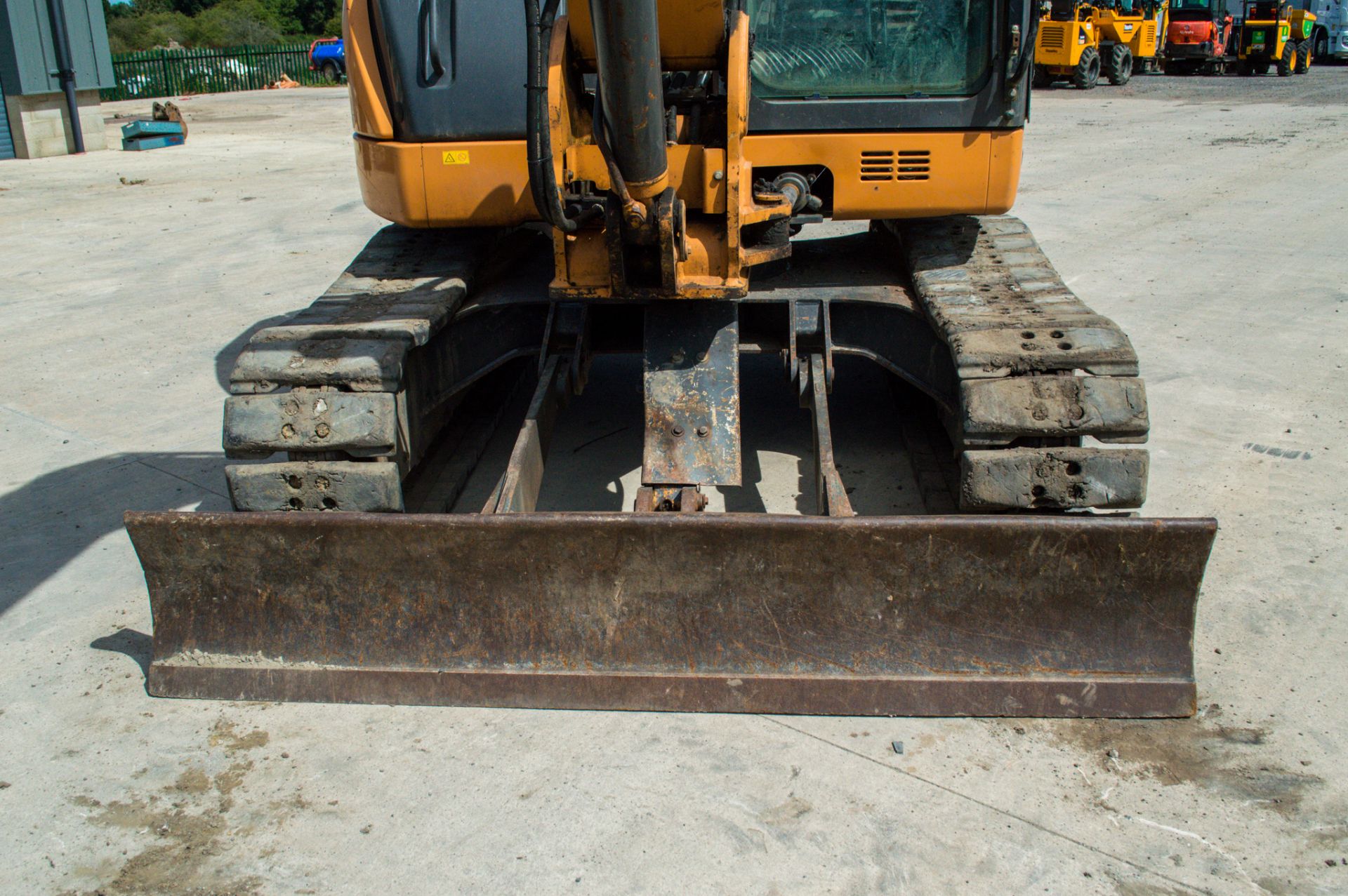 Case CX80C 9 tonne rubber pads reduced tail swing excavator Year: 2015 S/N: 1352 Recorded hours: - Image 16 of 23