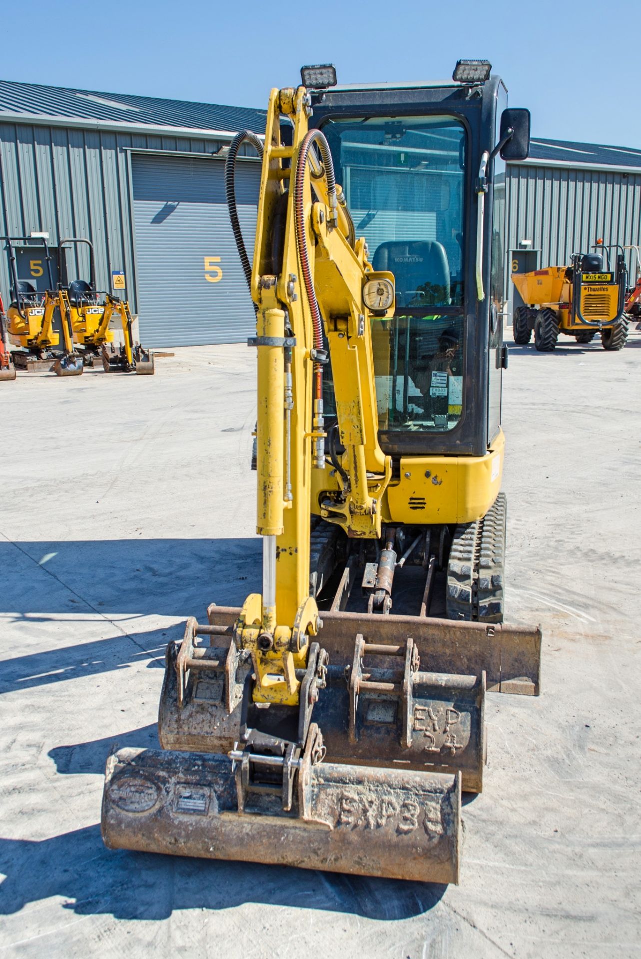 Komatsu PC14R-3HS 1.5 tonne rubber tracked mini excavator Year: 2019 S/N: F50698 Recorded Hours: - Image 5 of 20
