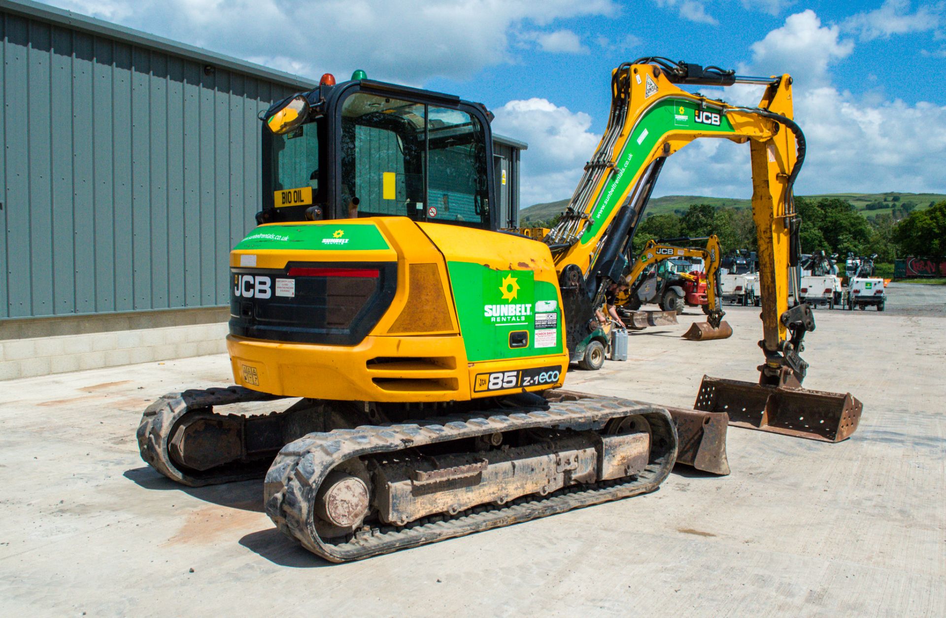 JCB 85Z-1 eco 8.5 tonne rubber tracked midi excavator Year: 2015 S/N: 2249121 Recorded Hours: 3883 - Image 3 of 20