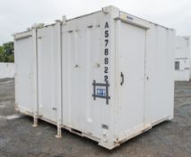 12 ft x 8 ft steel jack leg 2 + 1 toilet site unit Comprising of: Gents toilet (2 - cubicles, 2 -