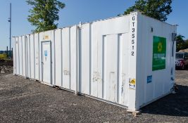 32 ft x 10 ft steel toilet/shower site unit Comprising of: Gents toilet (4 - urinals, 4 - cubicles &