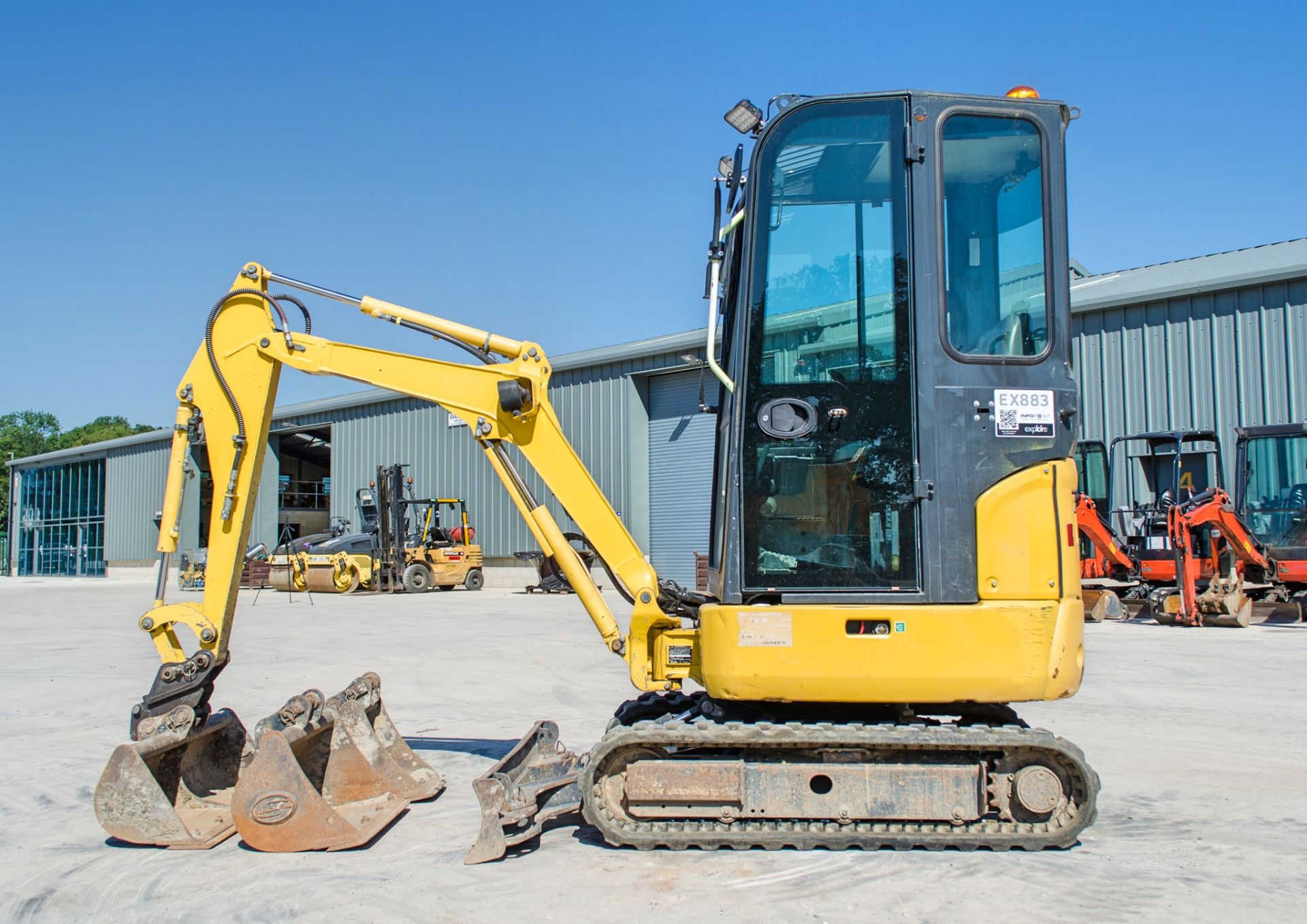 Komatsu PC14R-3HS 1.5 tonne rubber tracked mini excavator Year: 2019 S/N: F50698 Recorded Hours: - Image 6 of 20